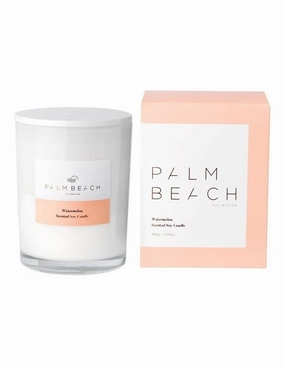 Palm Beach Watermelon Deluxe Candle Palm Beach Home Fragrance outlet