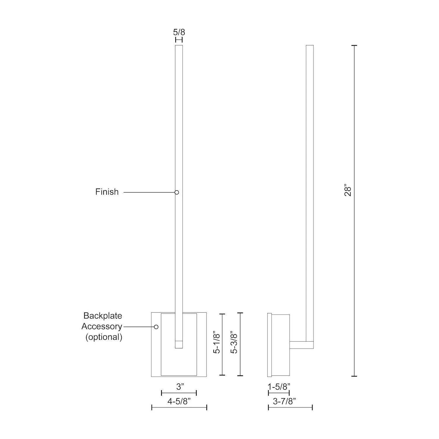 Pandora 25" LED Wall Sconce