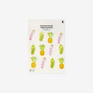 Paper garland with tropical theme - 300 cm Home Decor clearance sale