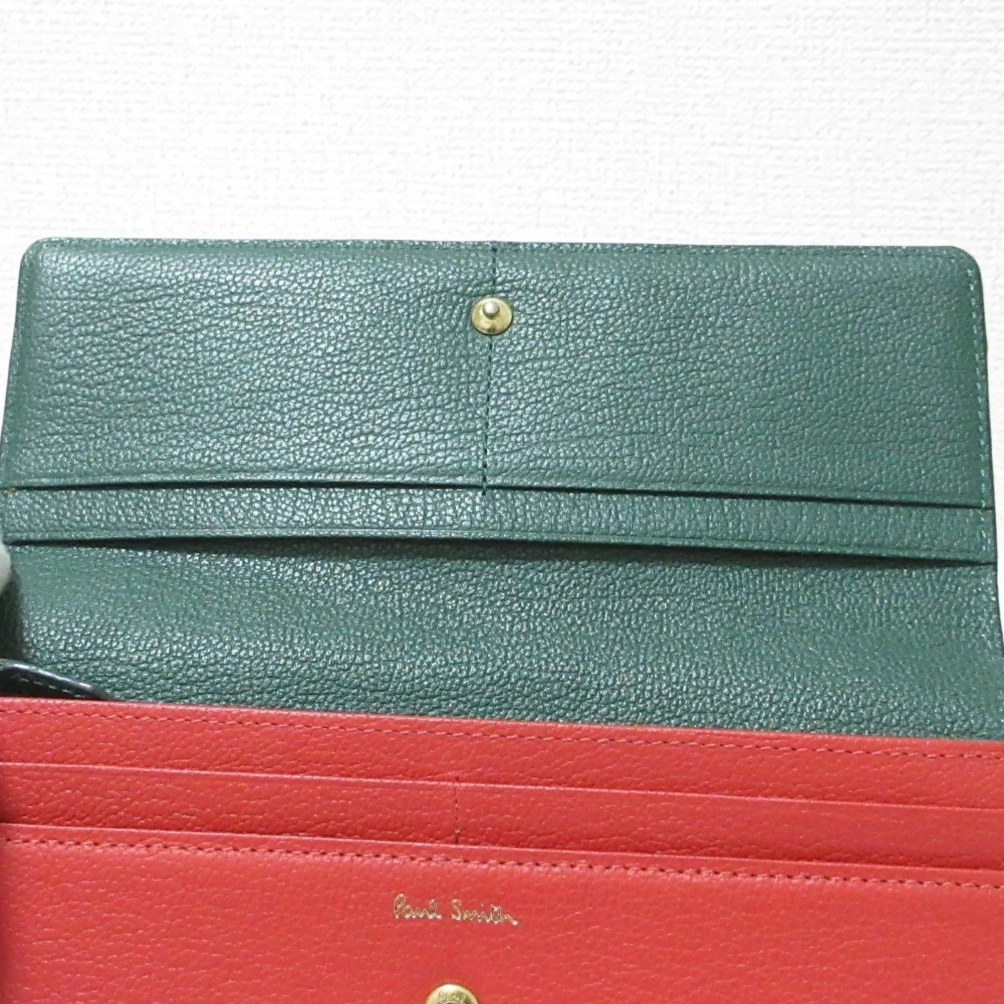Paul Smith Leather Long Bill Wallet (Tri-Fold) (Pre-Owned)