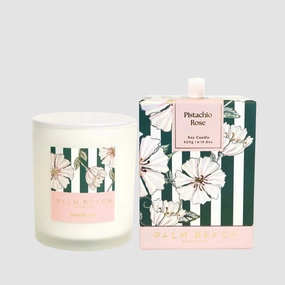 PB Candle Pistachio Rose Limited Edition 420g Palm Beach Home Fragrance outlet