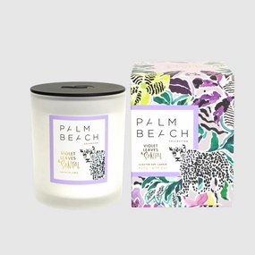 PB Candle Violet Leaves & Sandalwood Limited Edition 420g Palm Beach Home Fragrance outlet