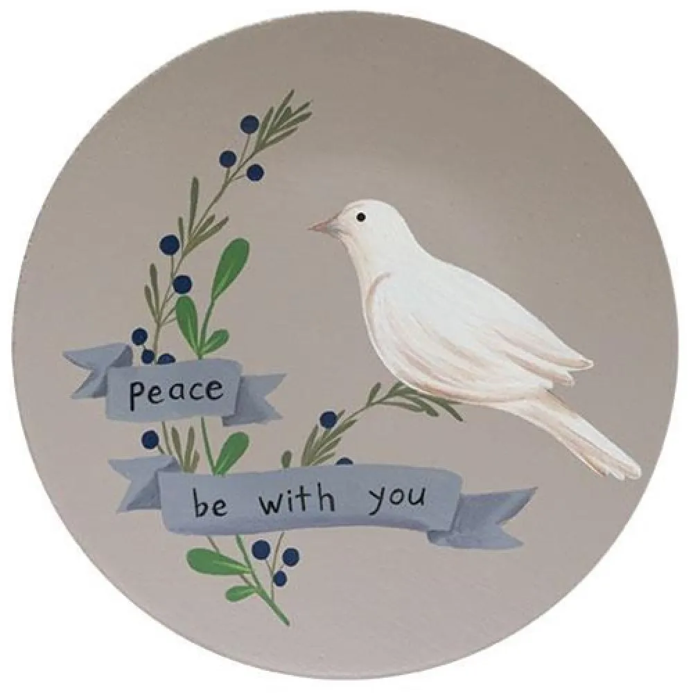Peace Be With You Dove Plate Decorative Accessories ON SALE