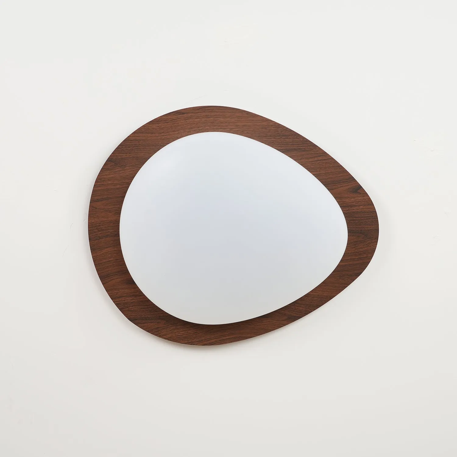 Pebble Walnut Ceiling Light