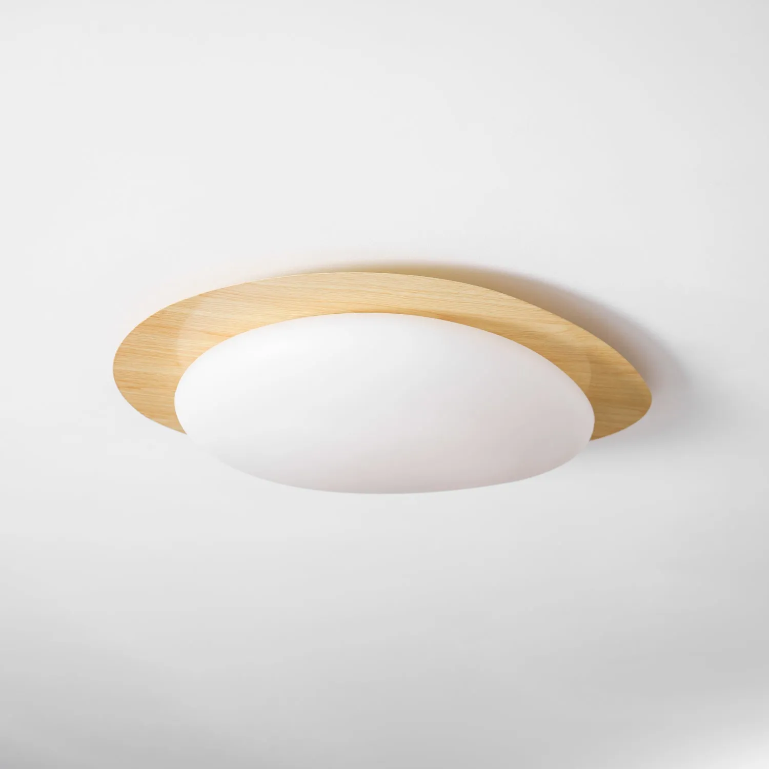 Pebble Walnut Ceiling Light