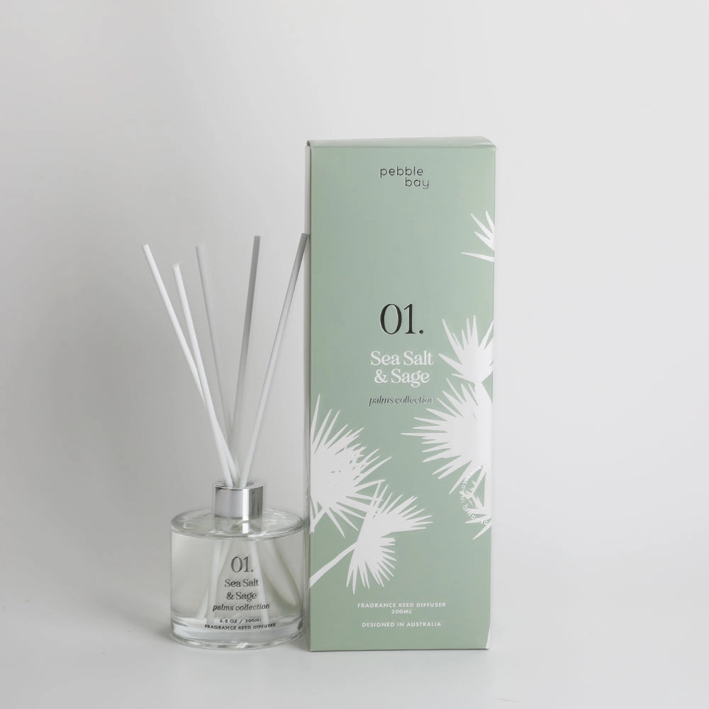 Pebble Bay 01 Sea Salt & Sage Diffuser 200ml Neobee Home Fragrance discount
