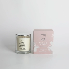 Pebble Bay 02 Passionfruit & Papaya Candle 350g Neobee Home Fragrance discount