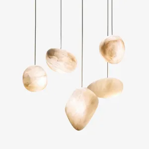 Pebbles Alabaster Pendant Lamp Stylish Living Room Lights