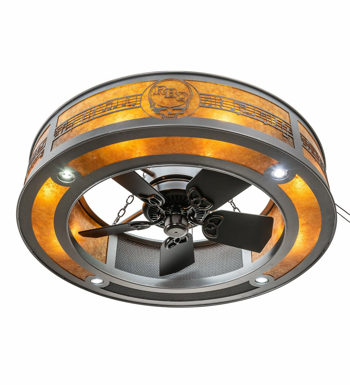 Personalized 14 Light Chandel-Air Natural Iron Fandeliers at discount prices