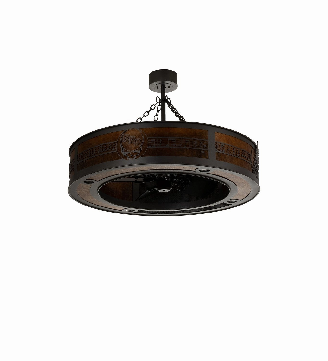 Personalized 14 Light Chandel-Air Natural Iron Fandeliers at discount prices