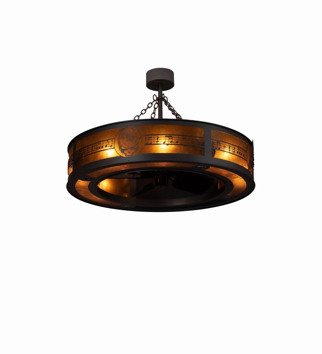 Personalized 14 Light Chandel-Air Natural Iron Fandeliers at discount prices