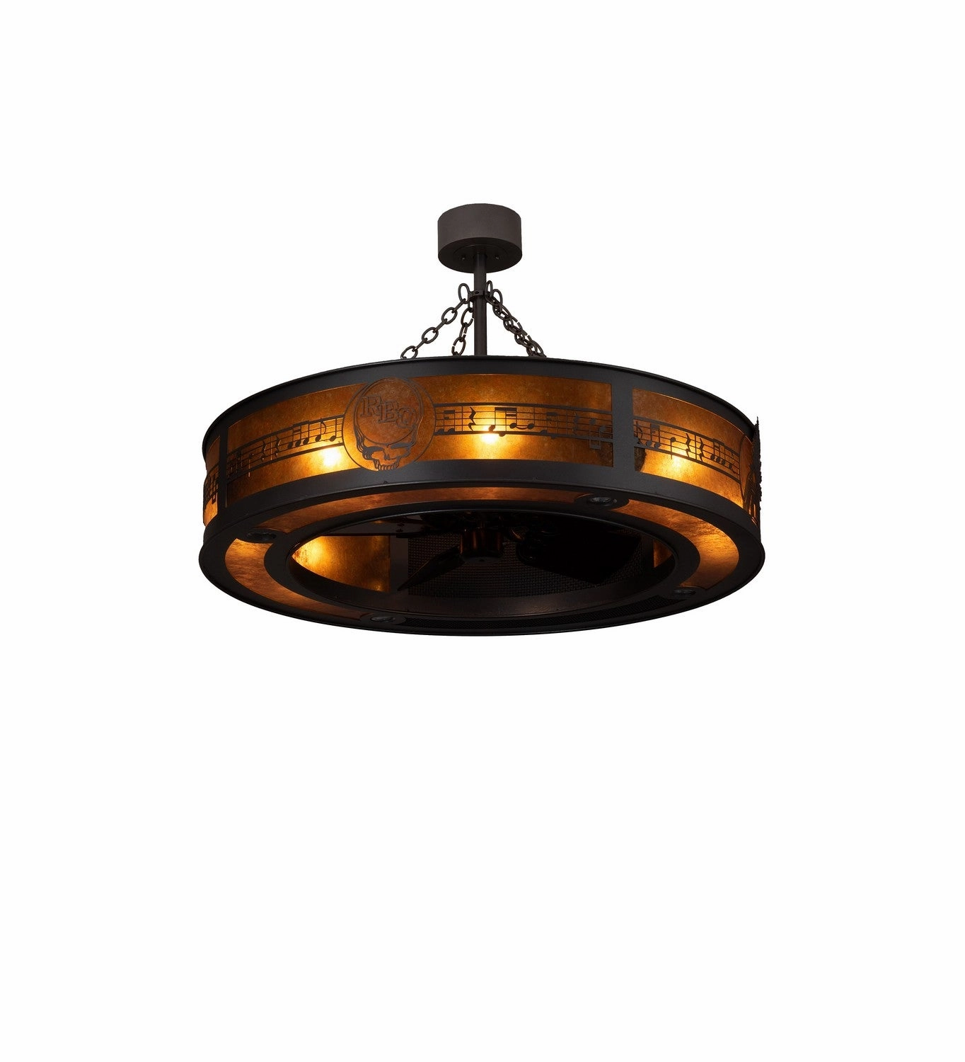 Personalized 14 Light Chandel-Air Natural Iron Large Ceiling Fans online store