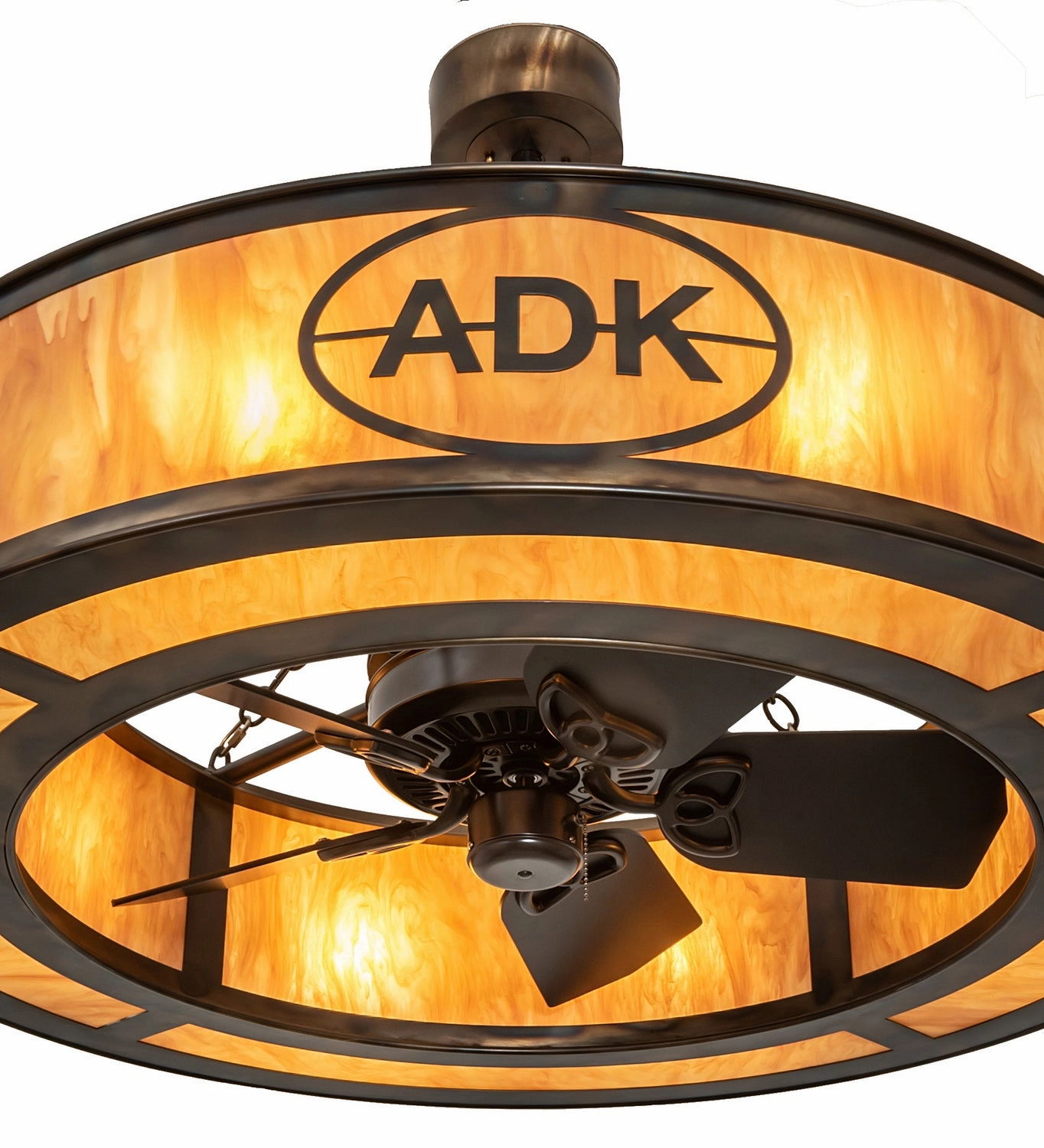 Personalized Eight Light Chandel-Air Fandeliers at discount prices