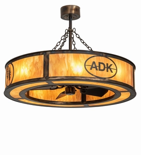 Personalized Eight Light Chandel-Air Fandeliers FANS on sale now