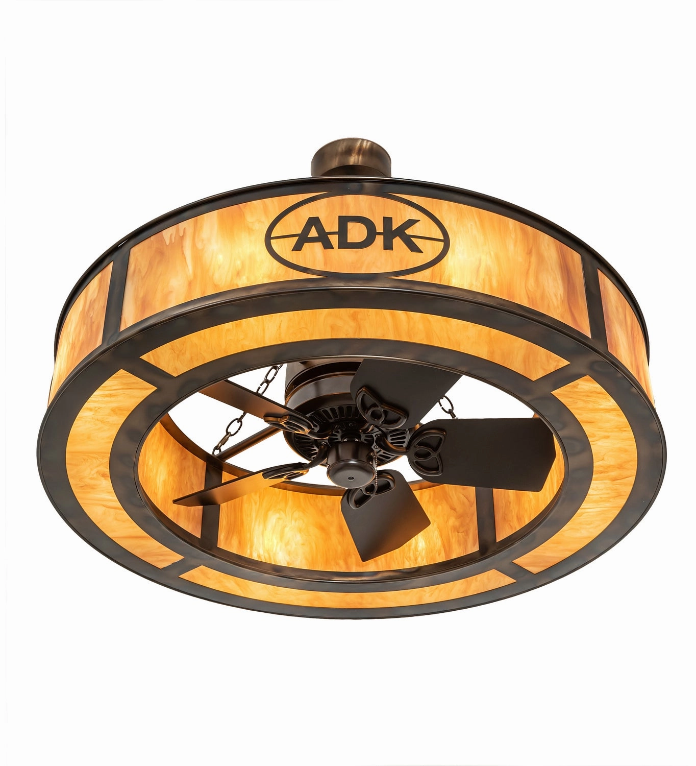 Personalized Eight Light Chandel-Air Fandeliers at discount prices