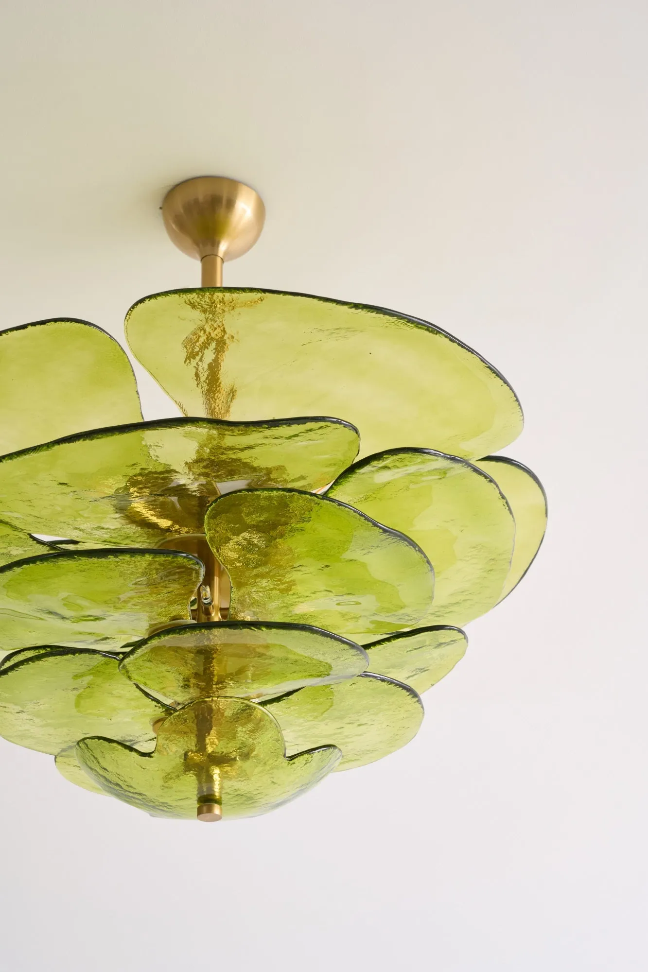Petals Gold Murano Chandelier