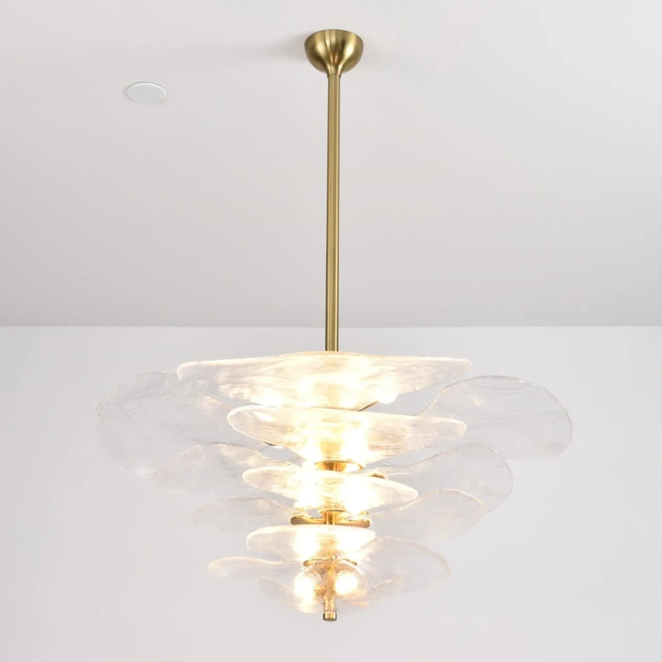 Petals Gold Murano Chandelier