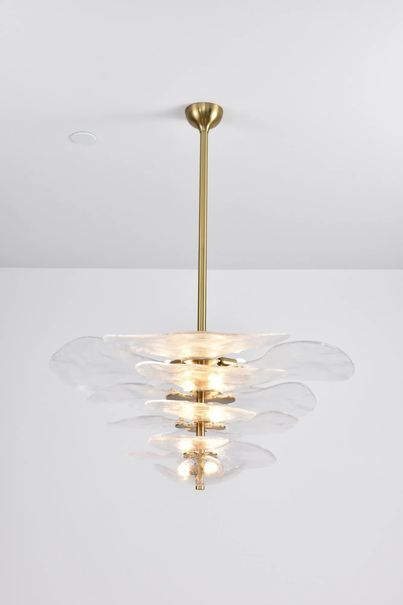 Petals Gold Murano Chandelier