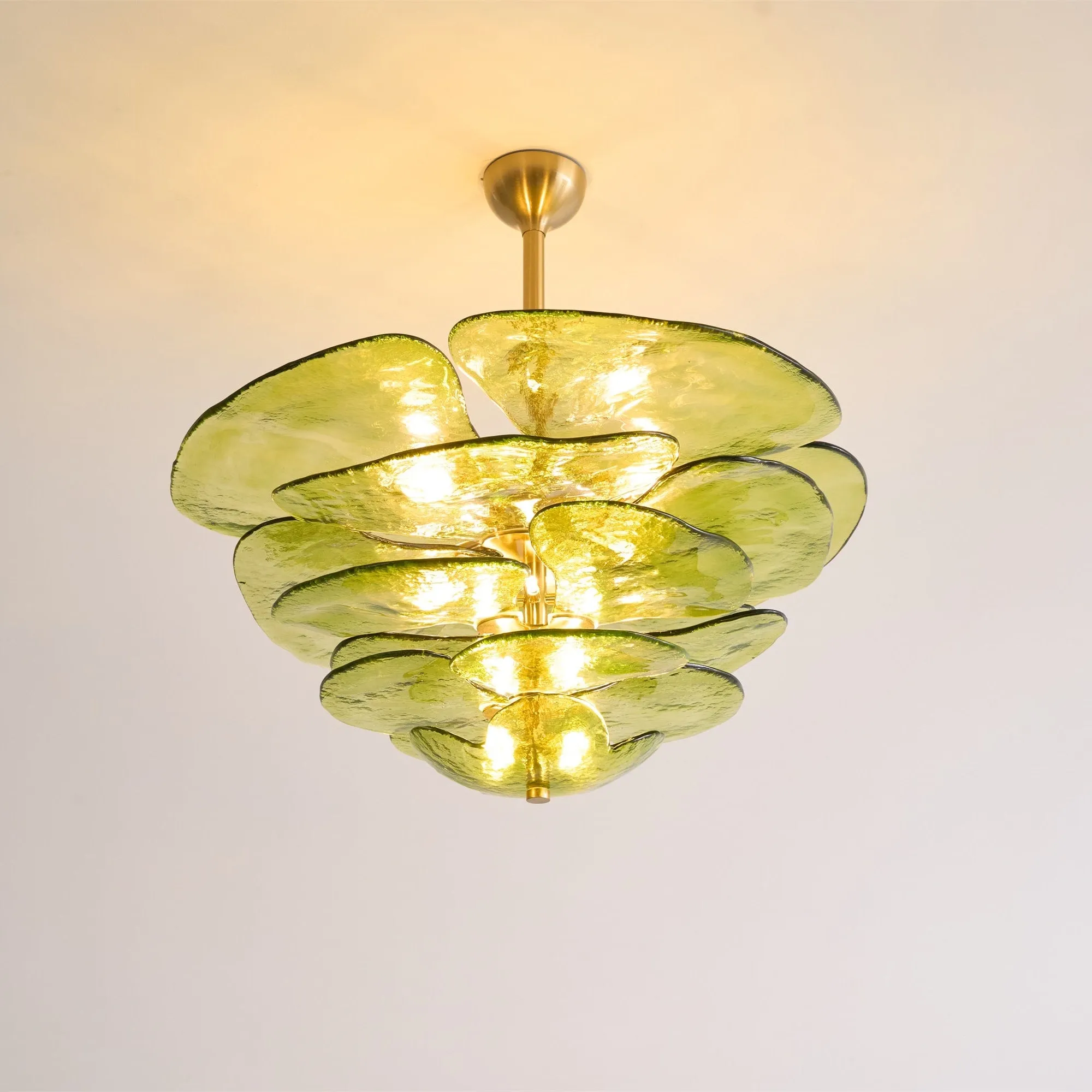 Petals Gold Murano Chandelier