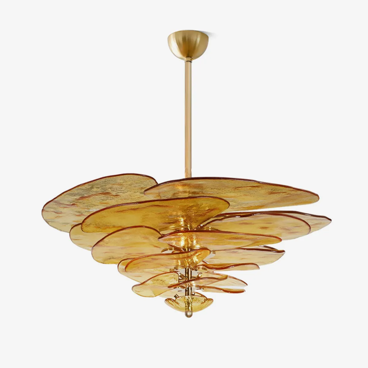 Petals Gold Murano Chandelier Bedroom Lighting Sale