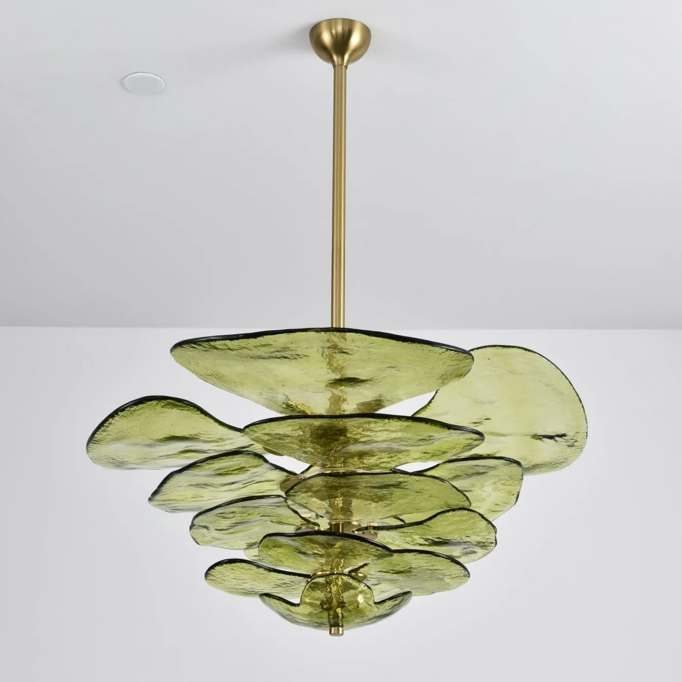 Petals Gold Murano Chandelier