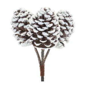 Pine Cone Bundle (Set of 6) 11"H Plastic Festive Decor online outlet