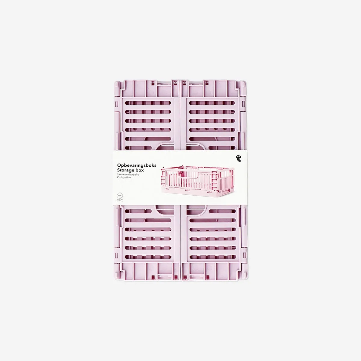 Pink collapsible storage box - Large