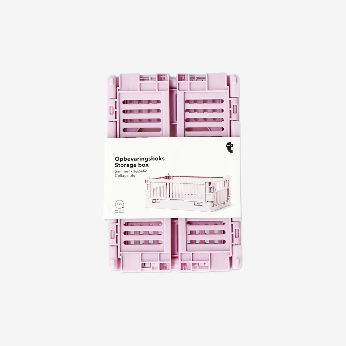 Pink collapsible storage box - Small