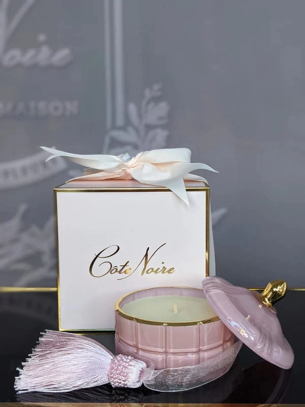 Pink Art Deco Candle