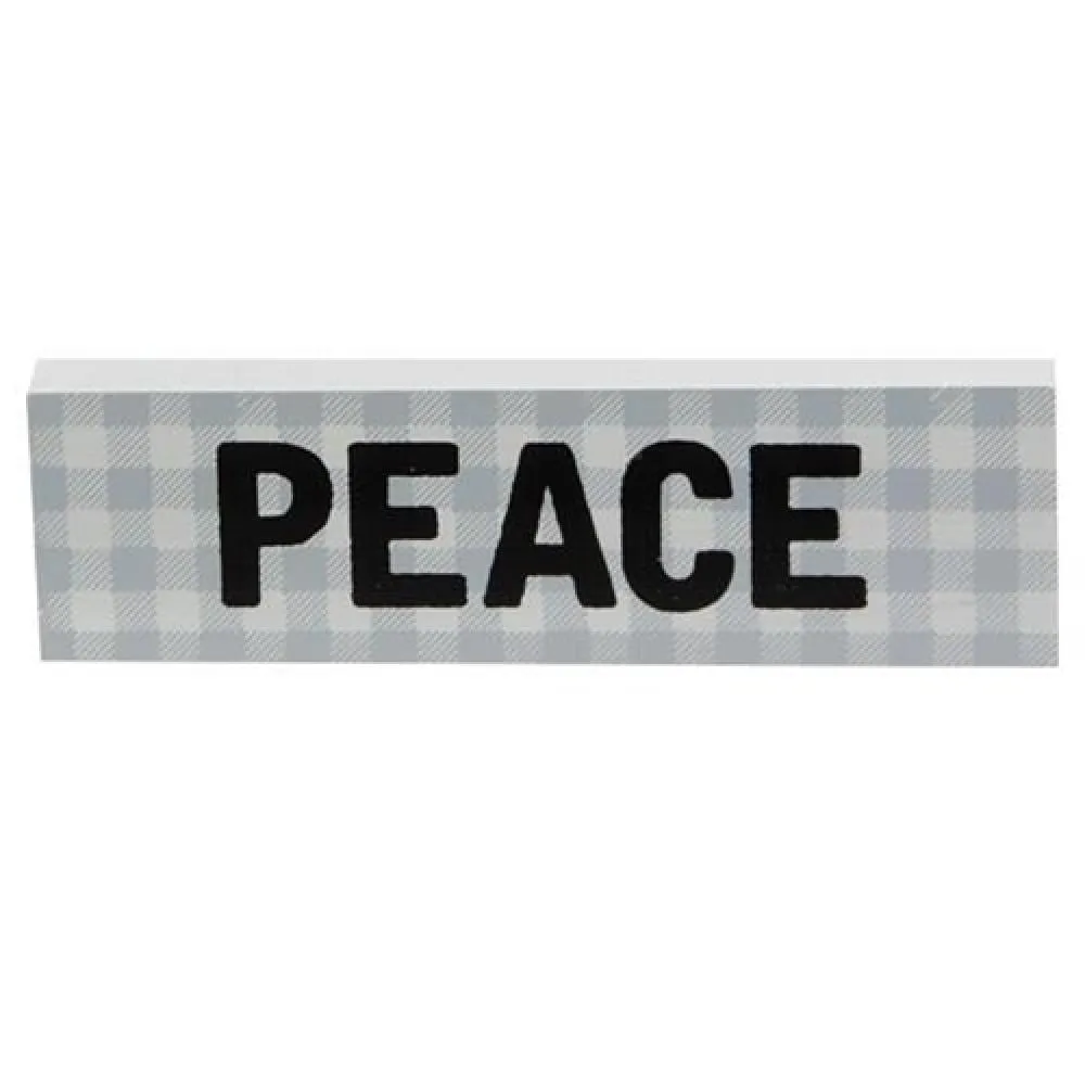 *Plaid Believe Mini Block 3 Asstd. Cheap Holiday Home Decor