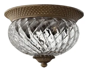Plantation LED Flush Mount in Pearl Bronze Cheap Low Ceiling Lighting