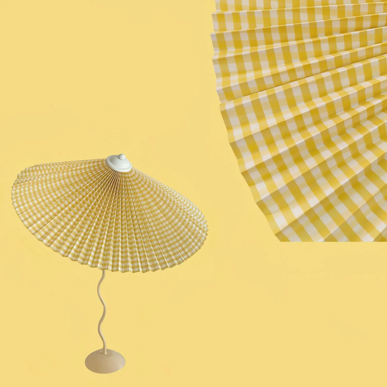 Pleated Hat Table Lamp