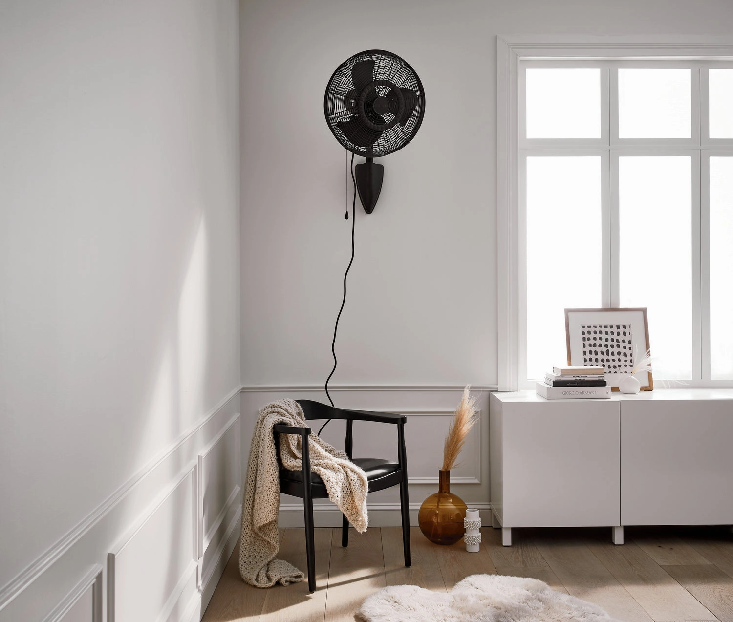 Pola 18"Wall Fan Satin Natural Bronze Portable & Wall Fans offer