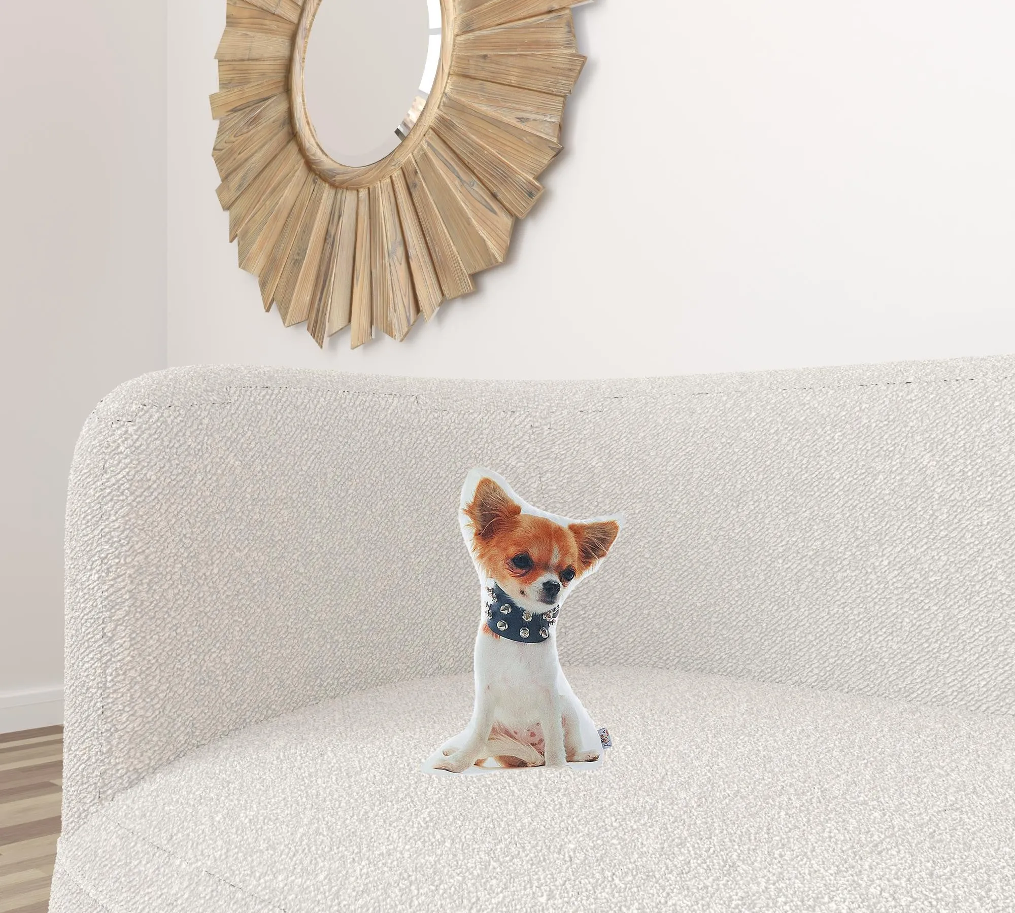 Pomerarian Dog Shape Filled Pillow Animal Shaped Pillow