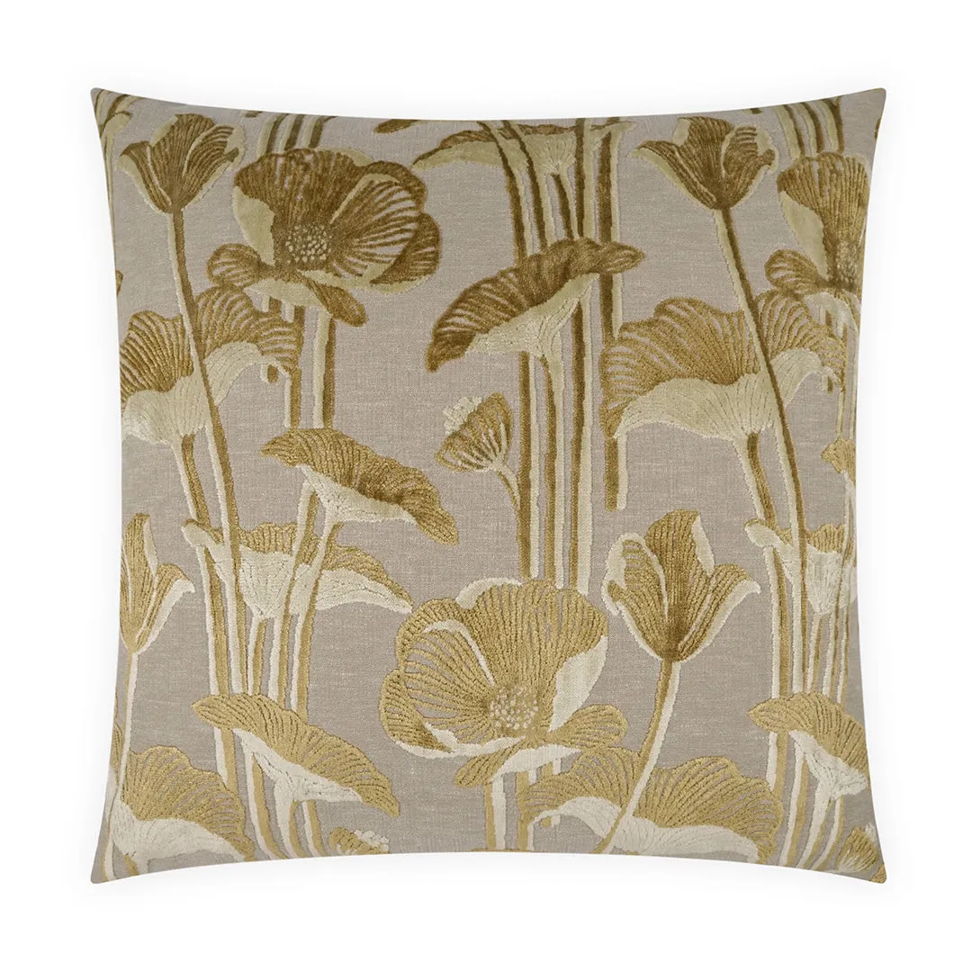 Poppy Pillow, Saffron Throw Pillows Cozy Upgrade