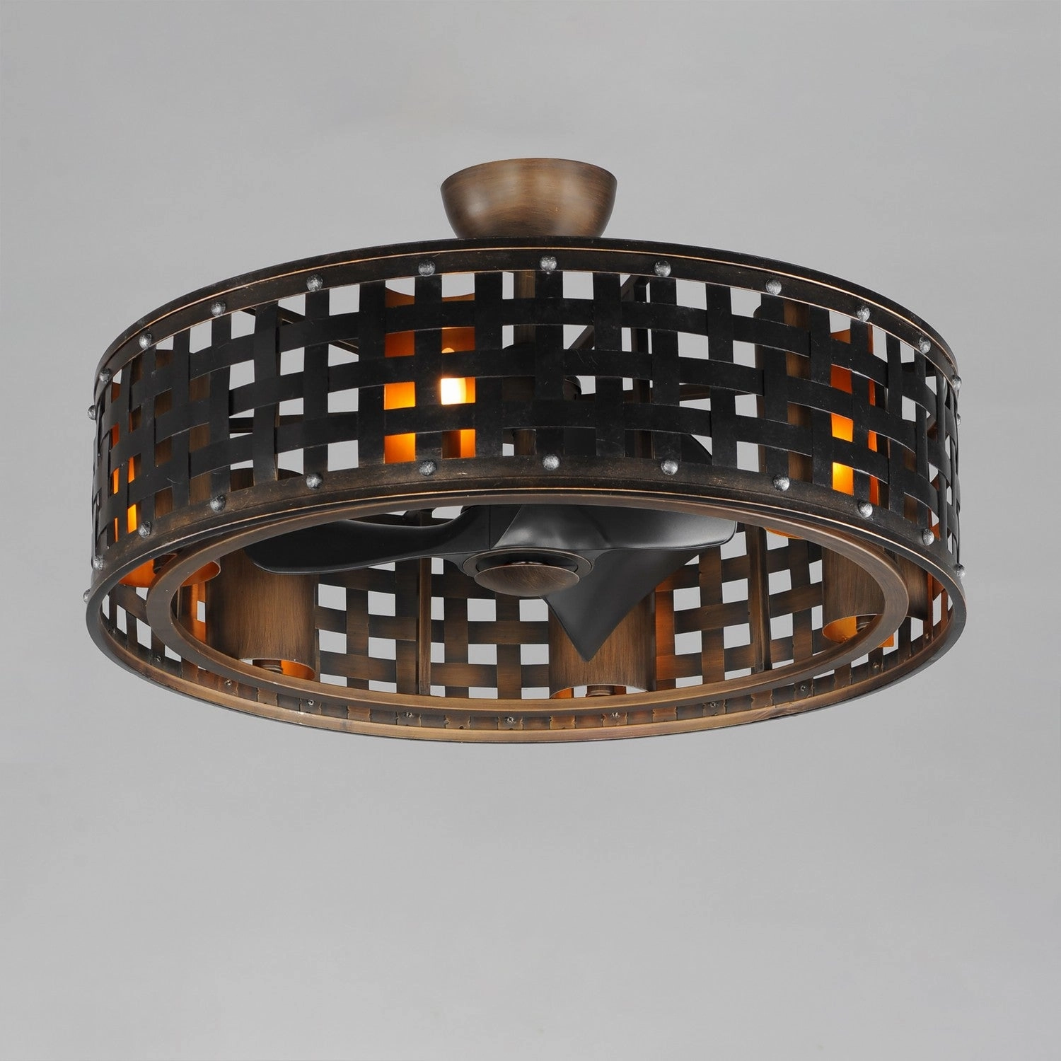 Portcullis LED Fandelight Bronze Gilt Fandeliers at discount prices