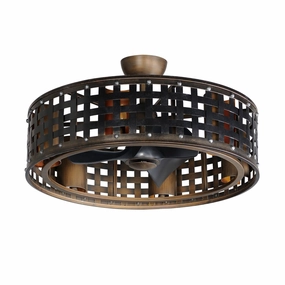 Portcullis LED Fandelight Bronze Gilt Fandeliers FANS on sale now
