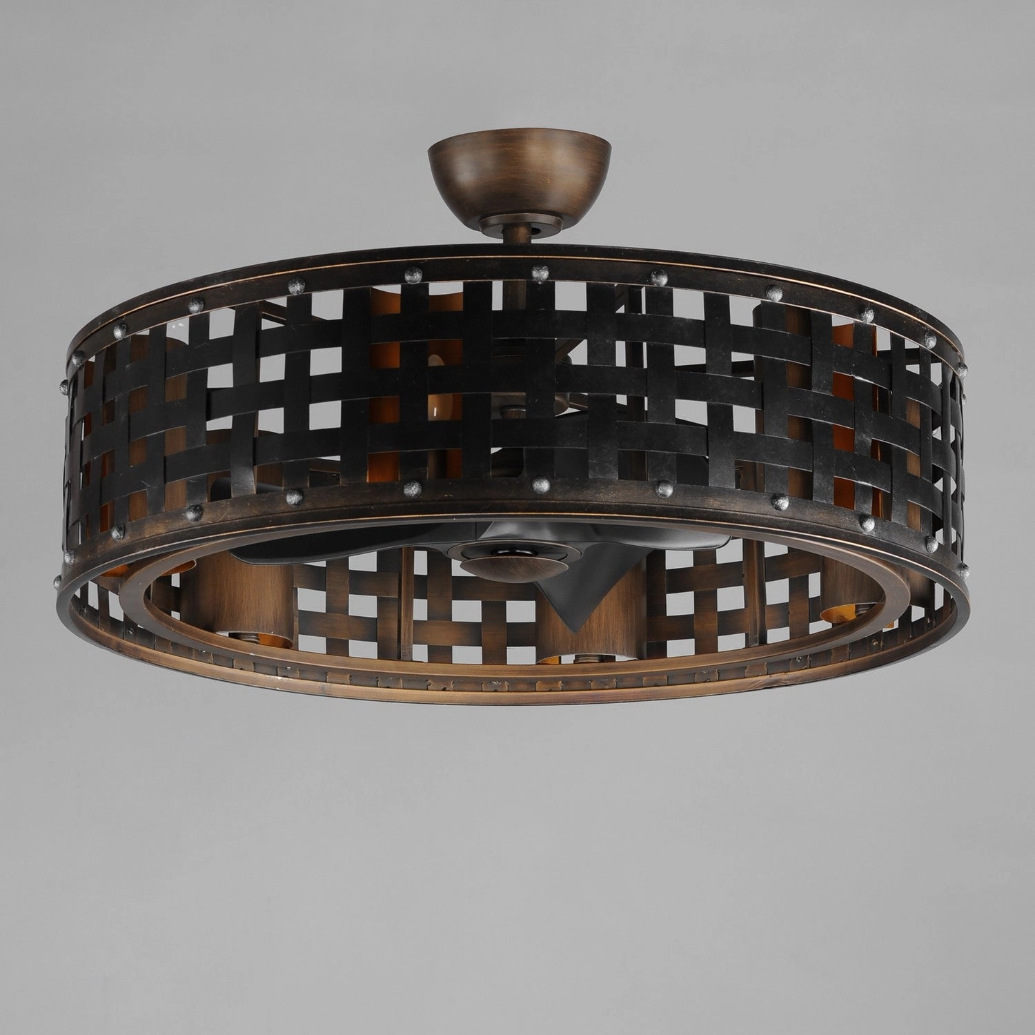 Portcullis LED Fandelight Bronze Gilt Fandeliers at discount prices