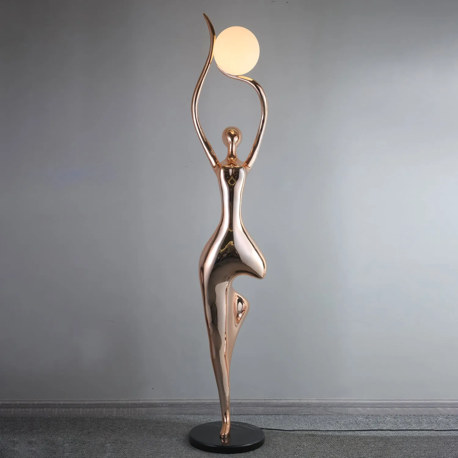Pose Yoga Sculpture Floor Lamp