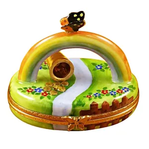 Pot of Gold Rainbow Limoges Collectible Boxes Rare Find
