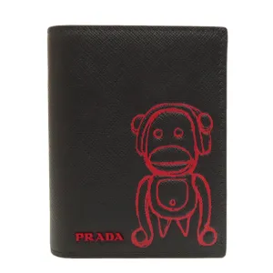 Prada  Color Leather Wallet (Bi-Fold) (Pre-Owned)