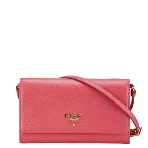 Prada Leather Chain/Shoulder Wallet (Pre-Owned)