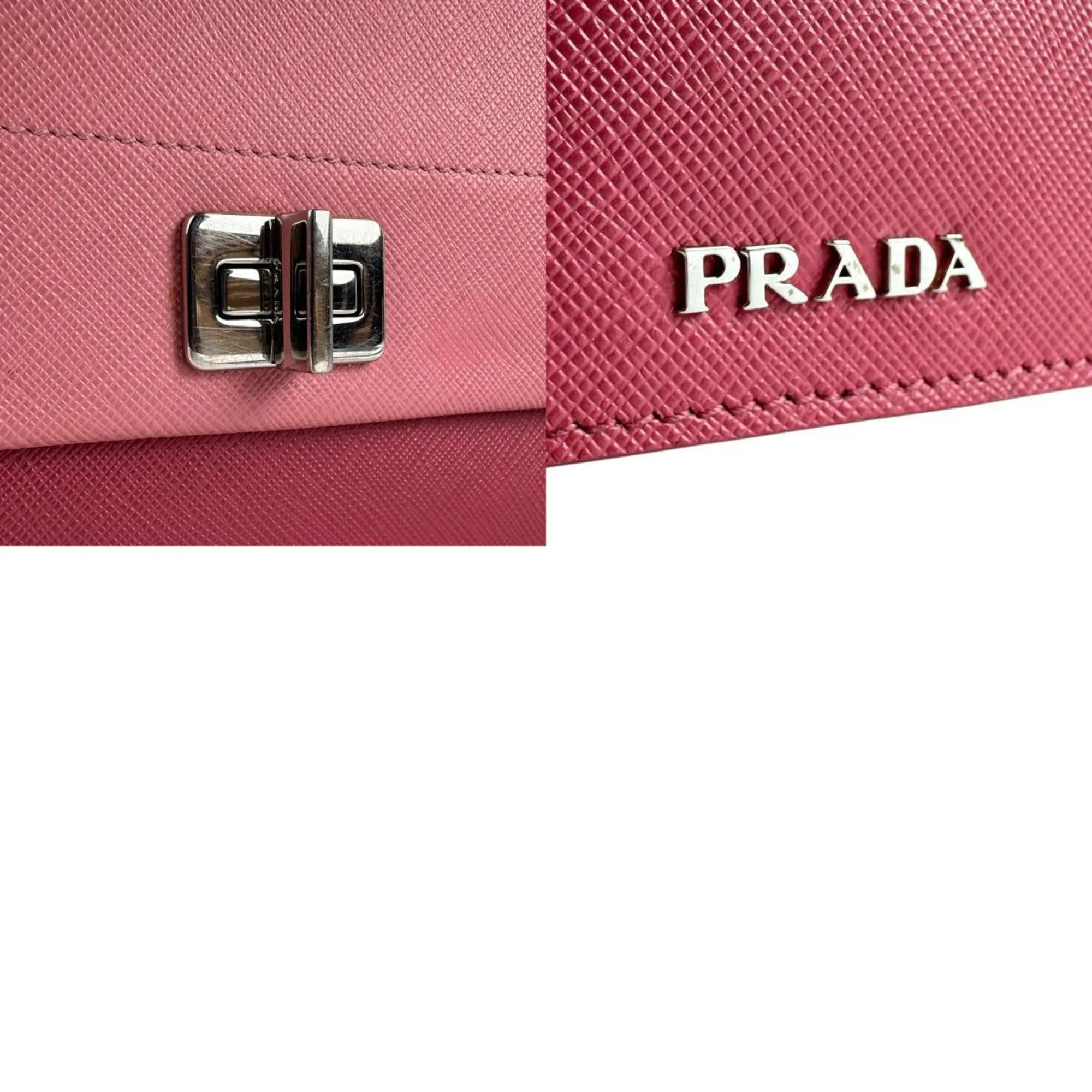 Prada Leather Chain/Shoulder Wallet (Pre-Owned)