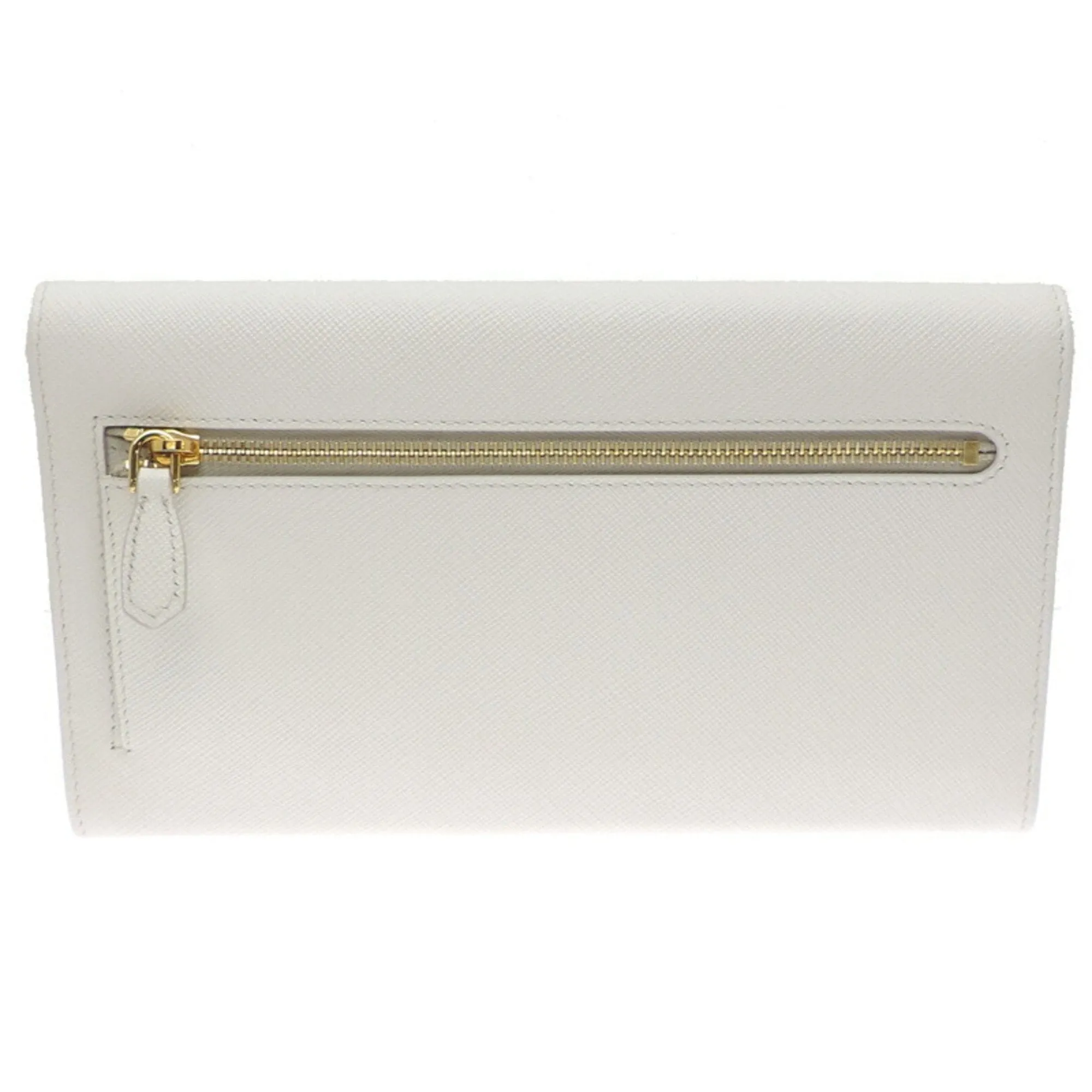 Prada Leather Long Wallet (Bi-Fold) (Pre-Owned)