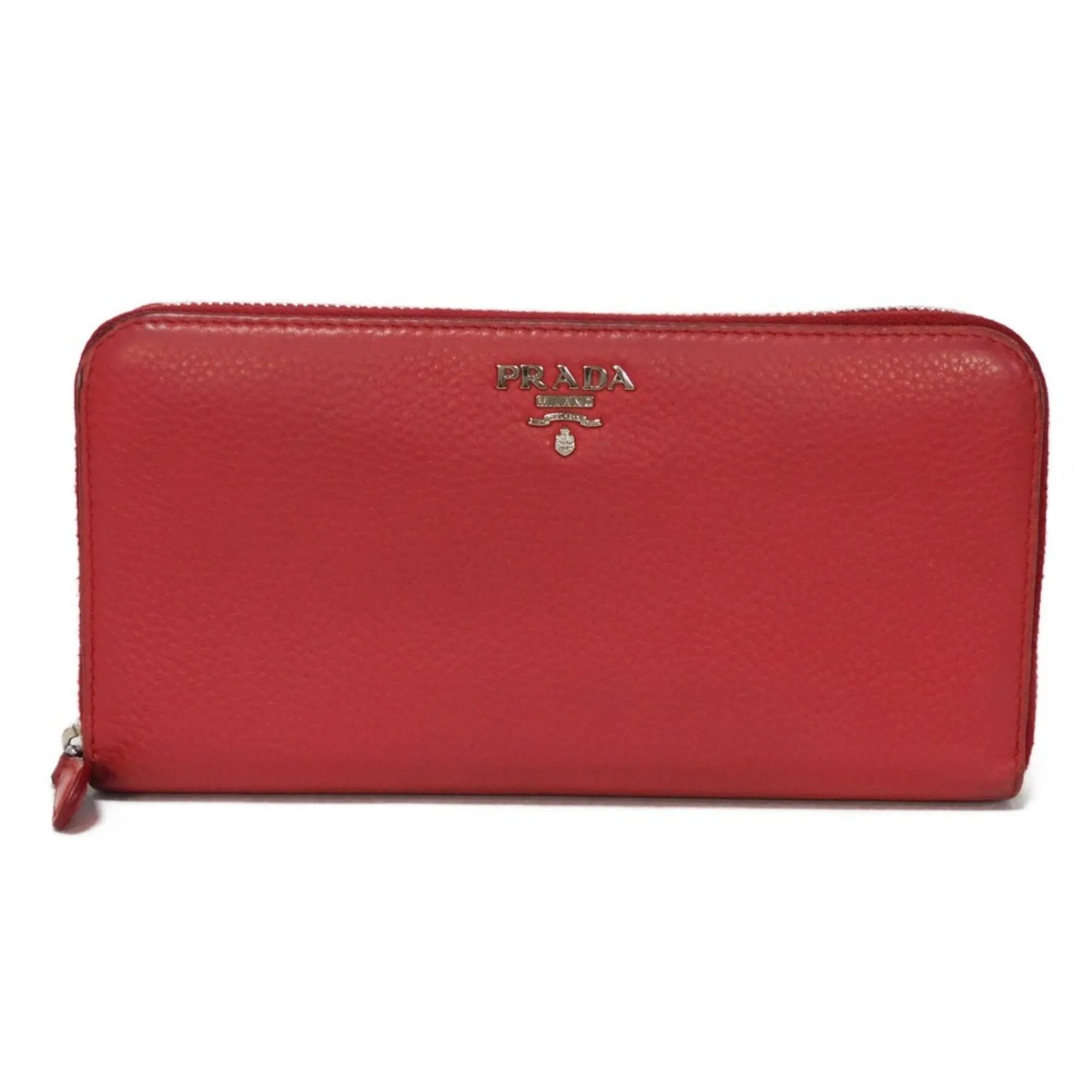 Prada Leather Long Wallet (Bi-Fold) (Pre-Owned)