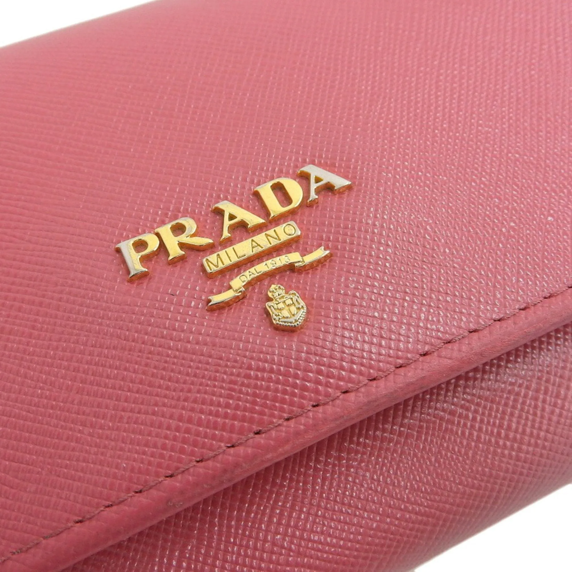 Prada Leather Long Wallet (Bi-Fold) (Pre-Owned)