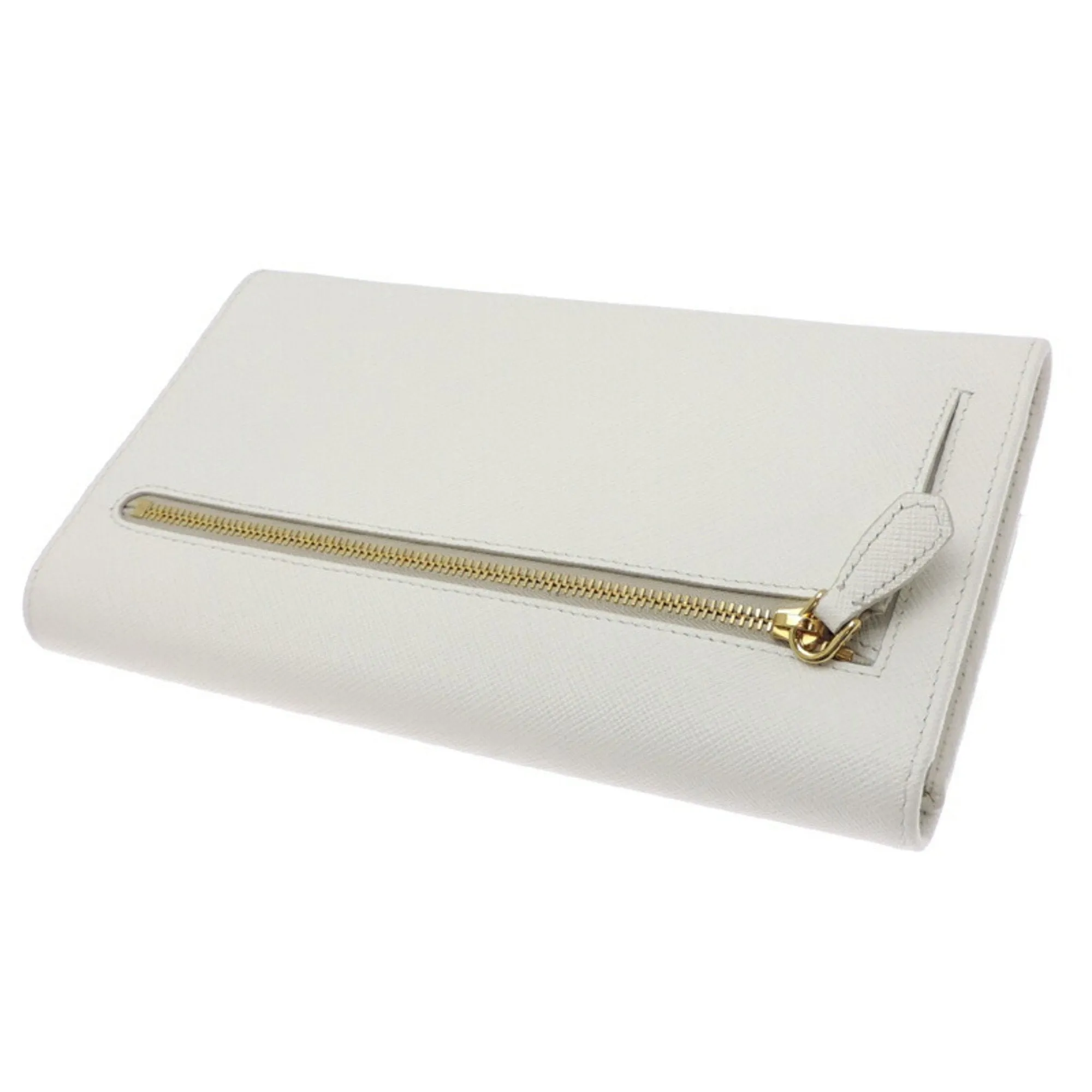 Prada Leather Long Wallet (Bi-Fold) (Pre-Owned)