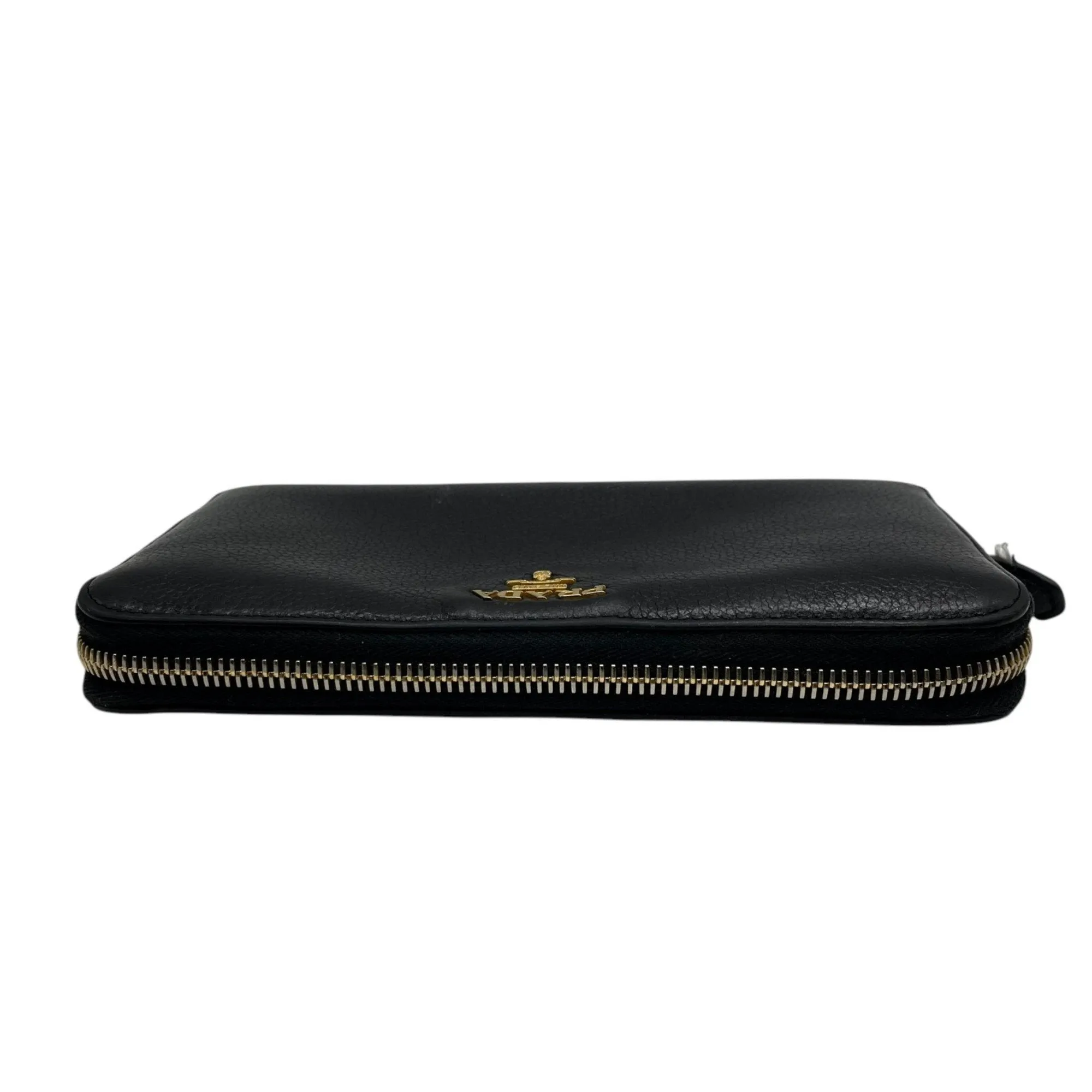 Prada Leather Long Wallet (Bi-Fold) (Pre-Owned)
