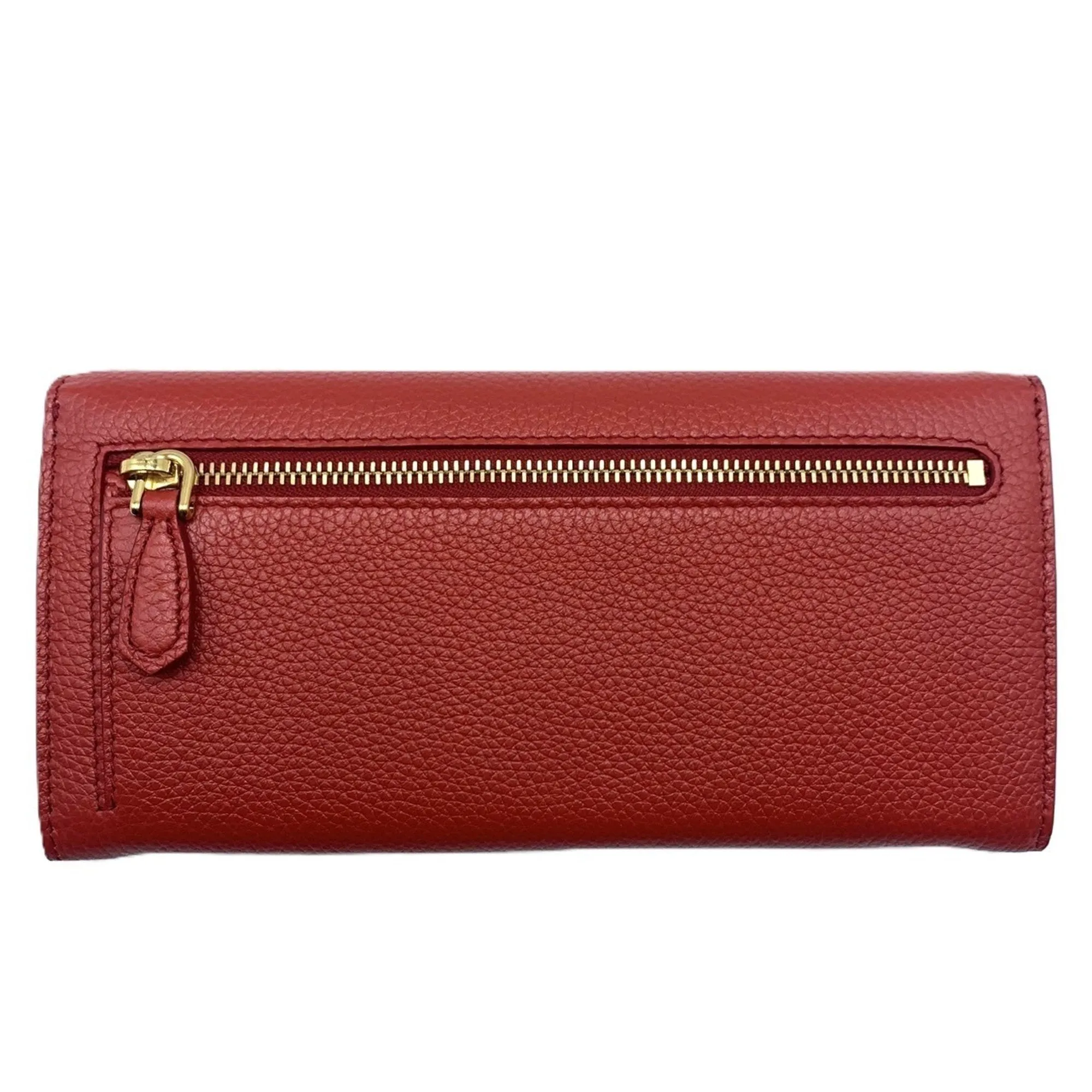 Prada Leather Long Wallet (Bi-Fold) (Pre-Owned)