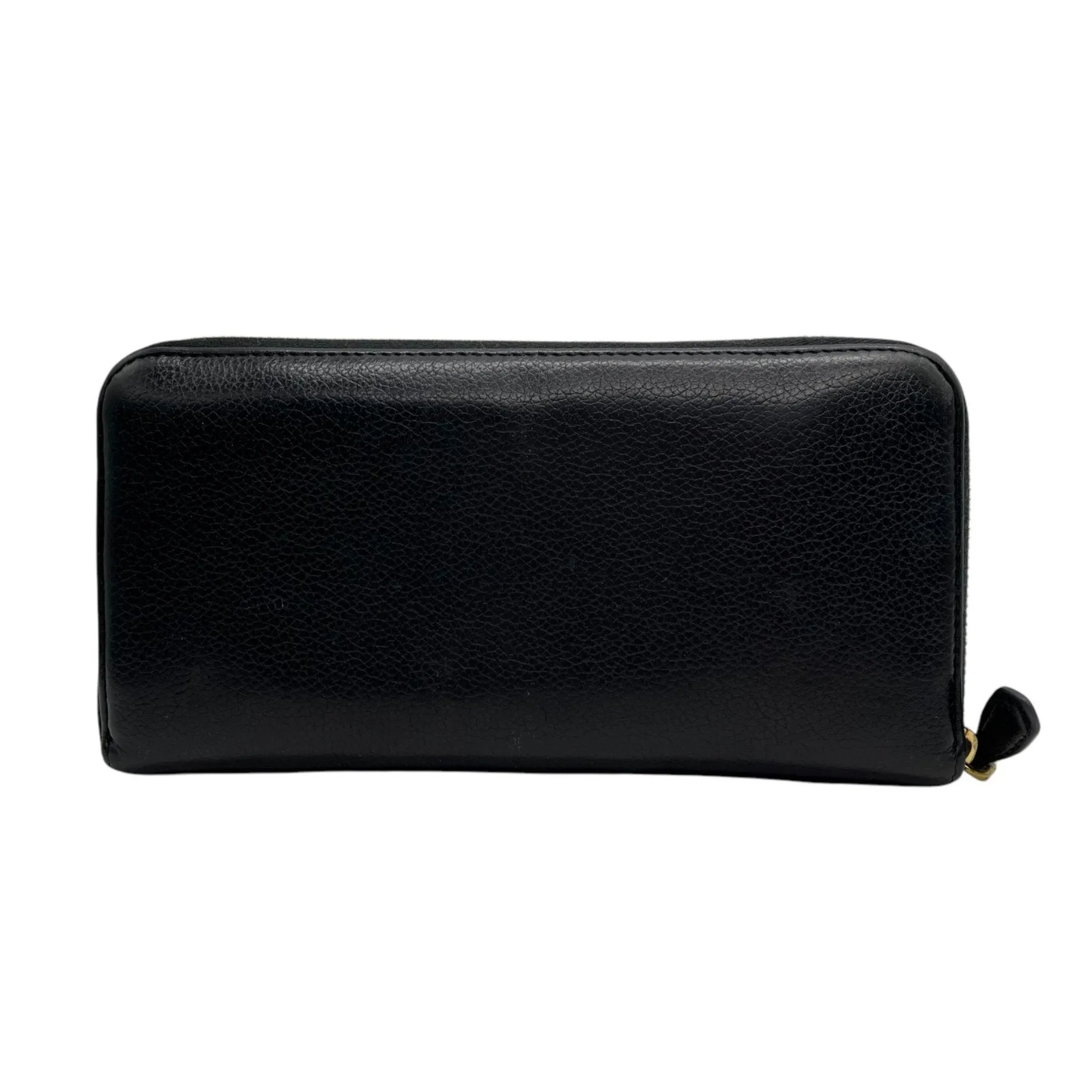 Prada Leather Long Wallet (Bi-Fold) (Pre-Owned)